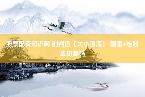 股票配资知识网 剖判信【大小顶底】 副图+选股成见源码